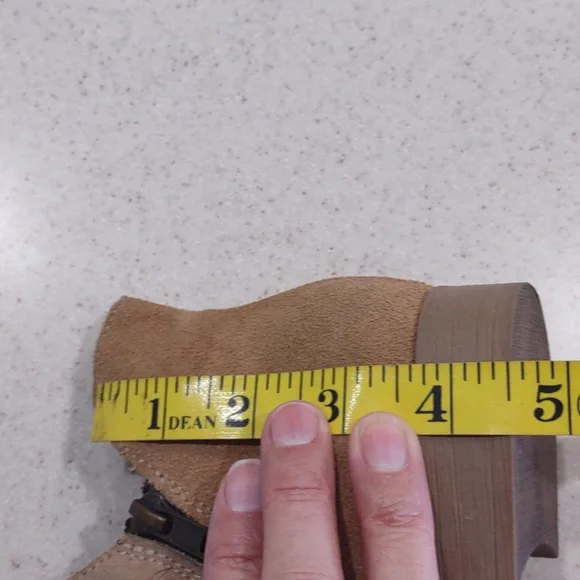 Coolway Tan Nelia Perforated Leather Side Zip Peep Toe Shoes Size 41/US 10 EUC - Picture 14 of 14